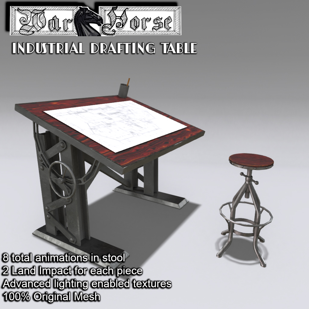 Warhorse – Industrial Drafting Table