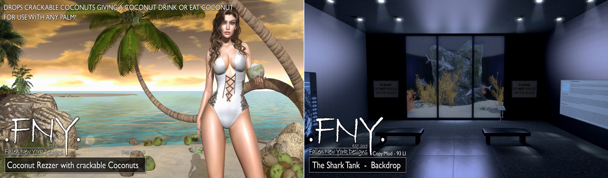 FNY – Coconut Rezzer & Shark Tank Backdrop
