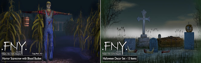 FNY Designs – Horror Scarecrow & Halloween Decor Set
