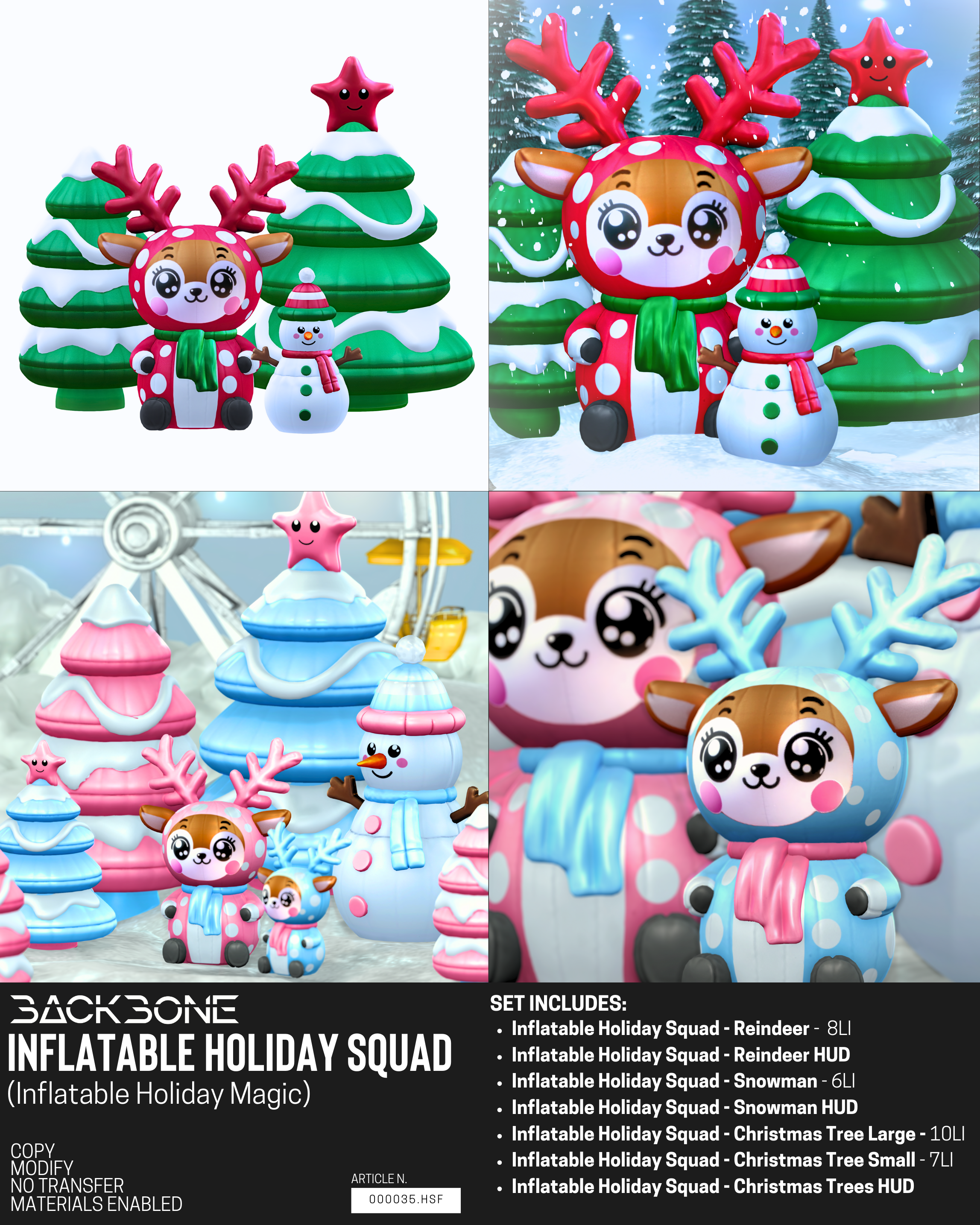 Backbone – Inflatable Holiday Squad