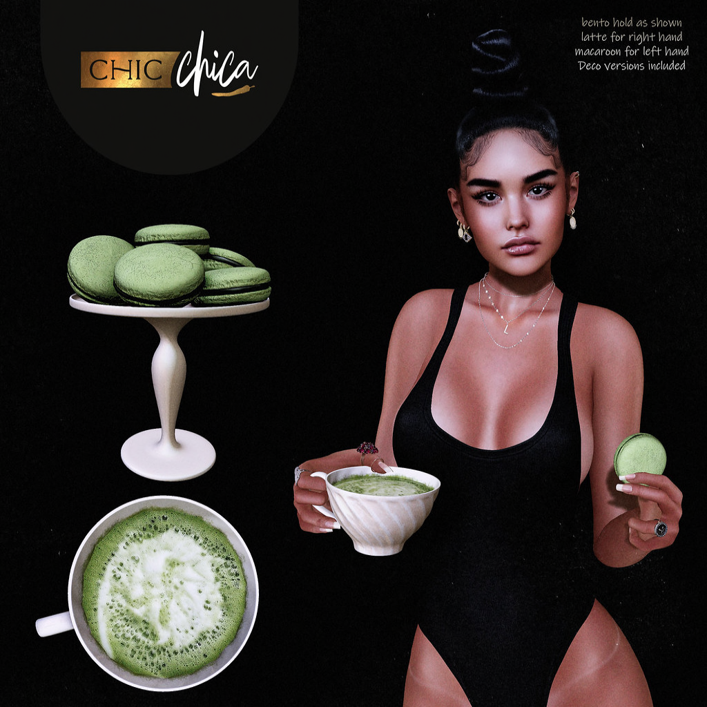 ChicChica – Matcha Latte & Macaroons