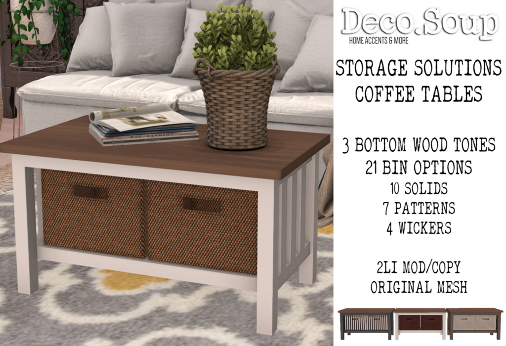 Deco Soup – Storage Solutions Coffee Tables