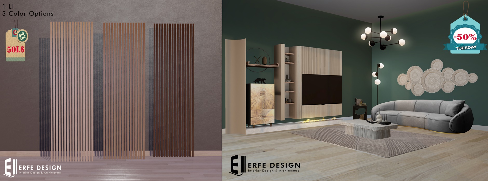 Erfe – Norway Living Room Fatpack and Swann Wall panel