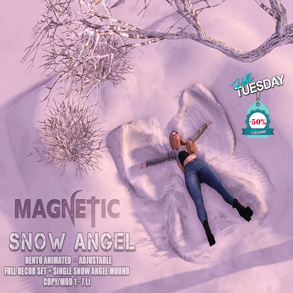 Magnetic – Bare Tree and Snow Angel