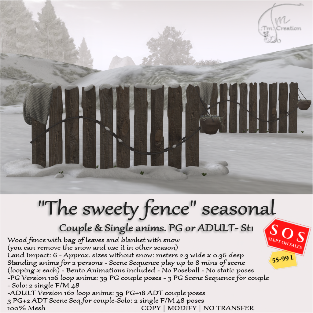 TM Creation – The Sweety Fence Seasonal