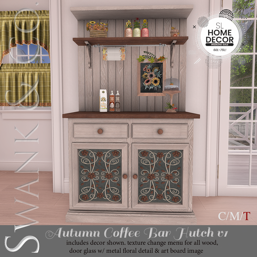 Swank & Co. – Autumn Coffee Bar Hutch