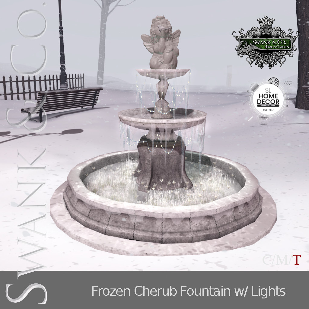 Swank & Co. – Fountain with Lights, Lit Wall Art, Holiday Mailbox