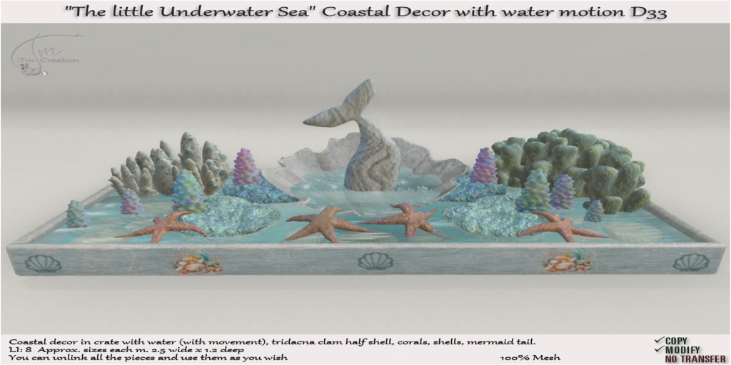 TM Creation – “The Little Underwater Sea” Coastal Decor