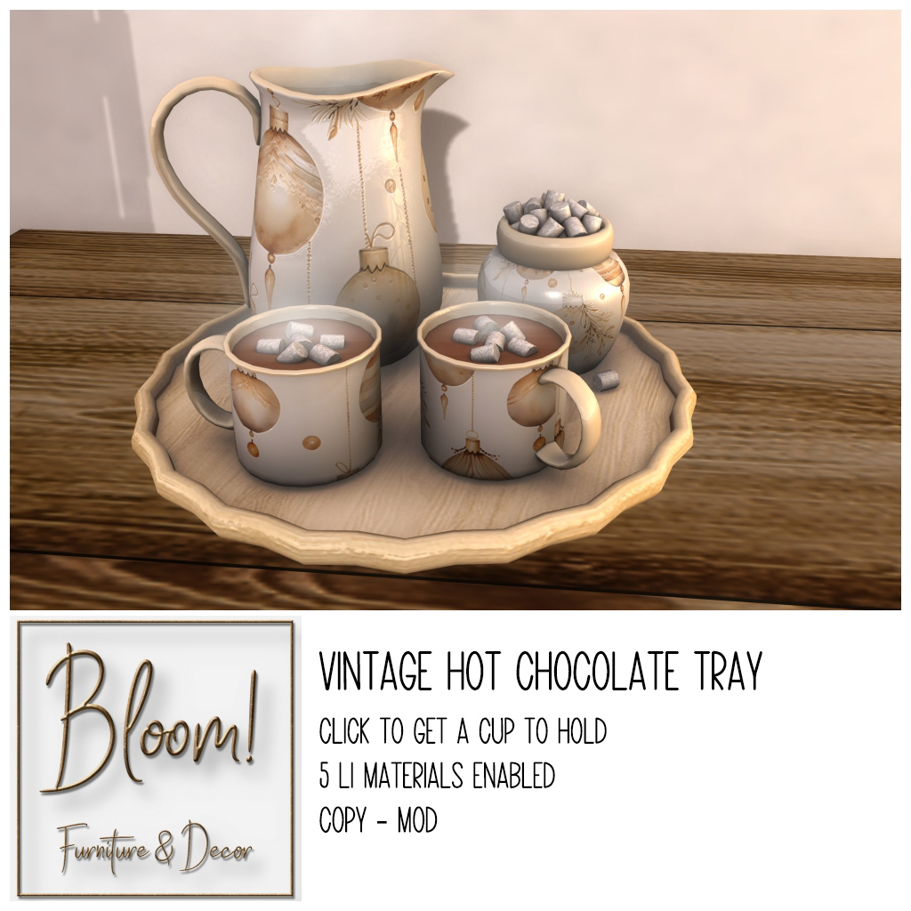 Bloom! – Vintage Hot Chocolate Tray