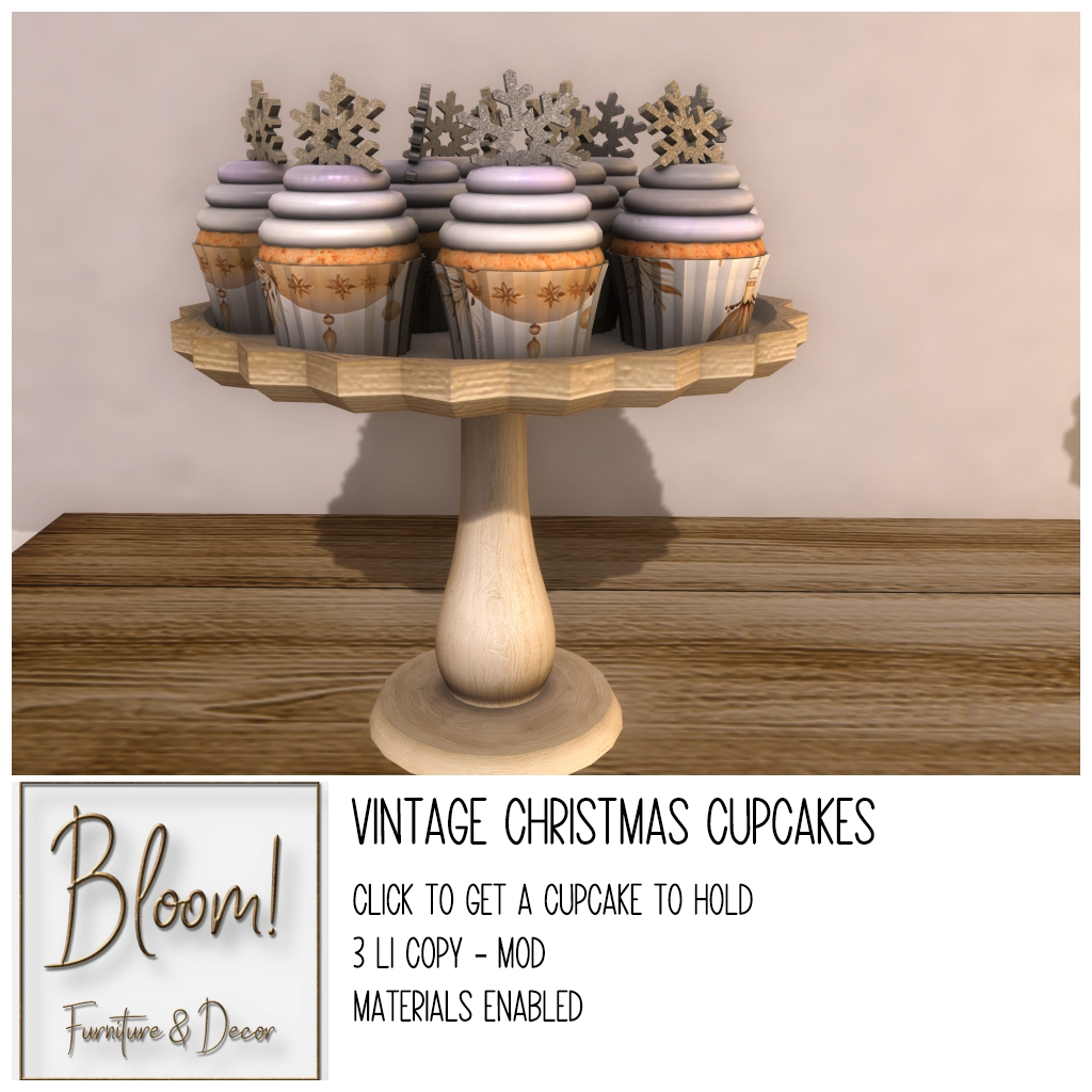 Bloom! – Vintage Christmas Cupcakes
