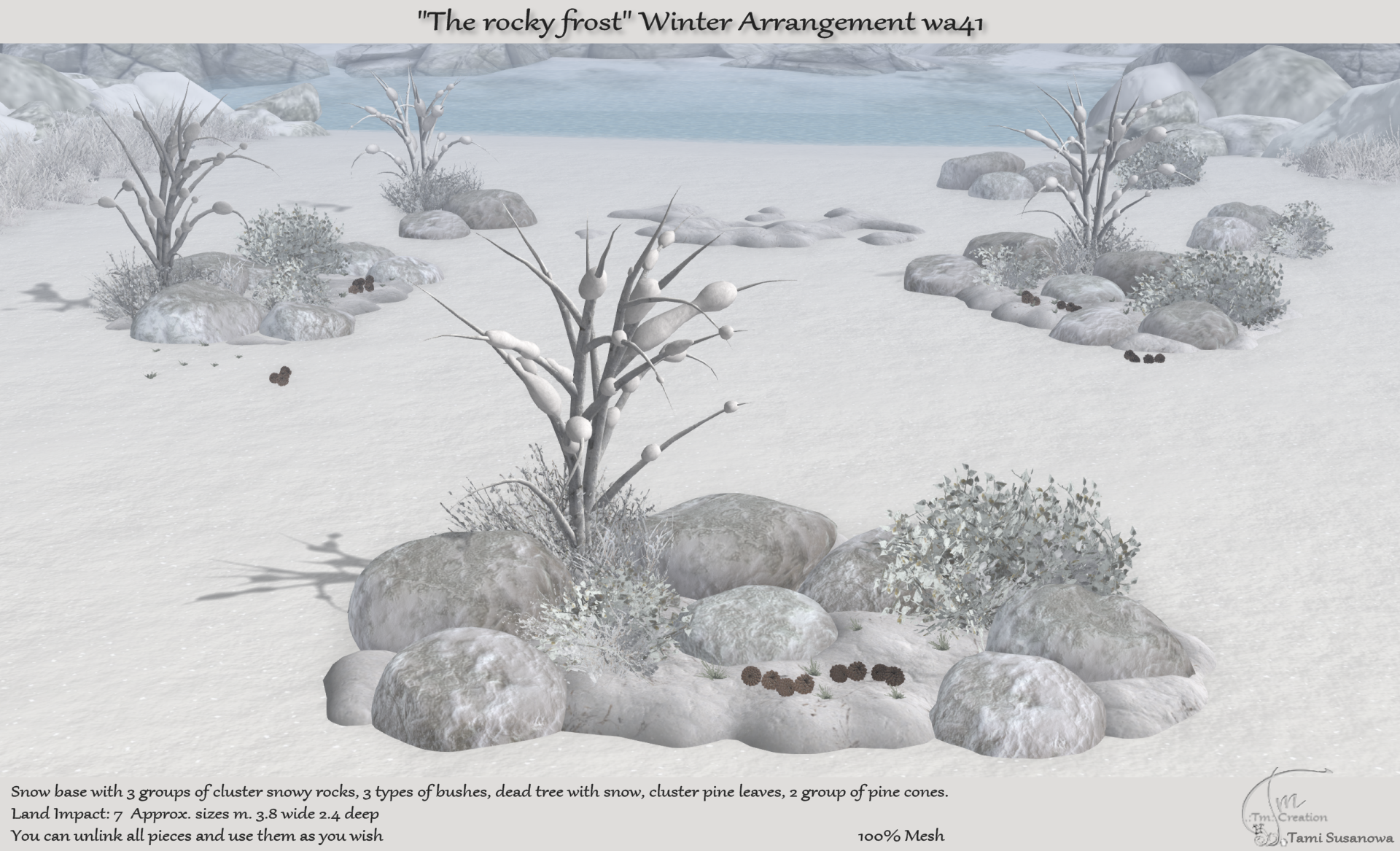 Tm Creation – ‘The Rocky Frost’ Winter Arrangement