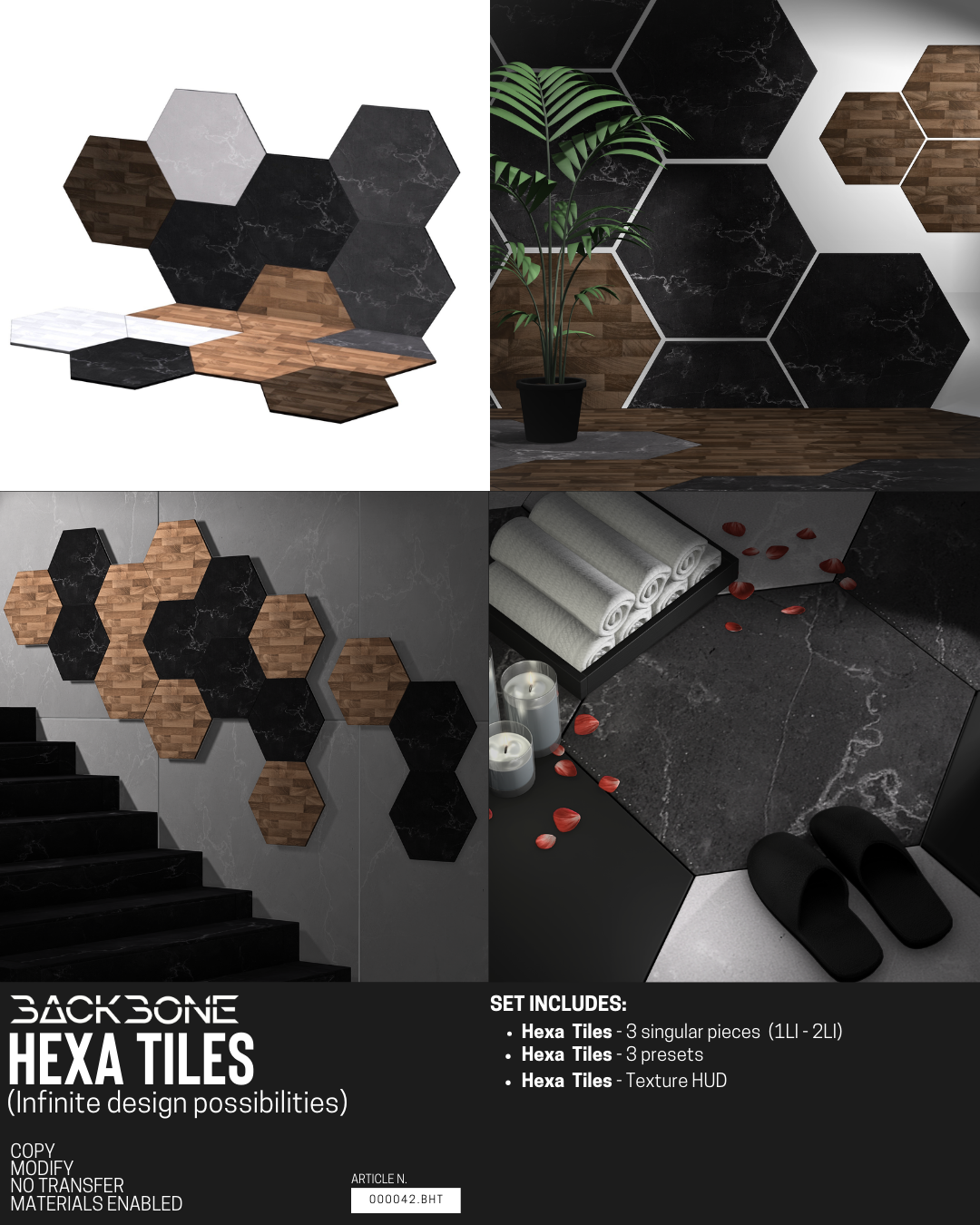 BackBone – Hexa Tiles
