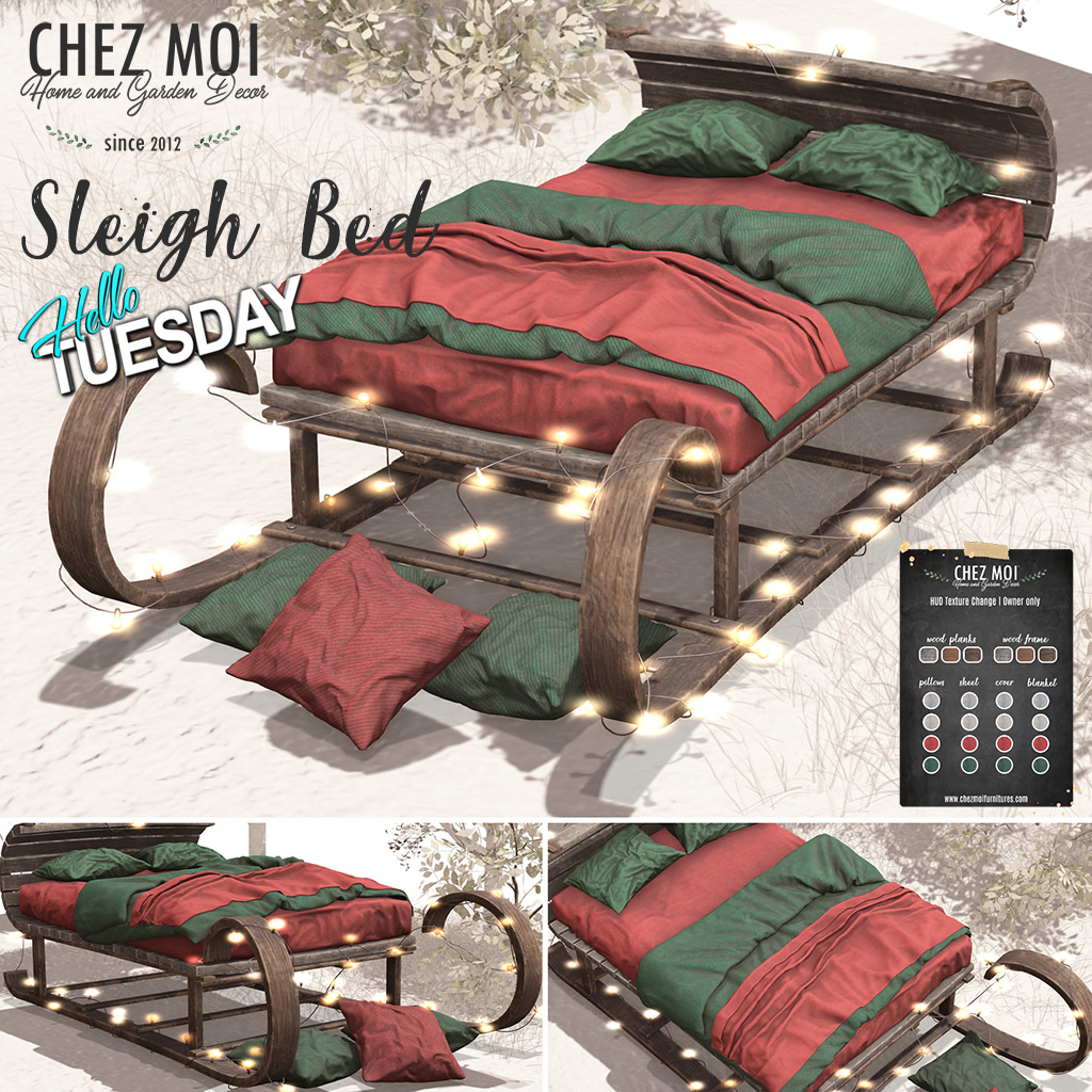 Chez Moi – Sleigh Bed
