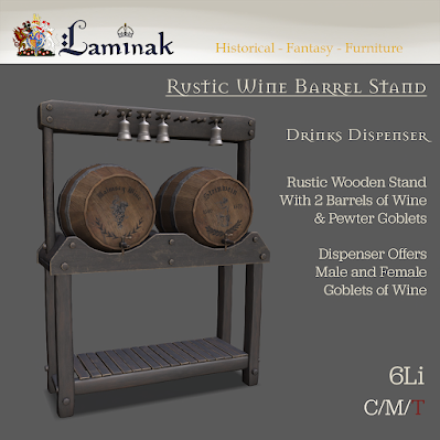 Laminak – Rustic Wine Barrel Stand