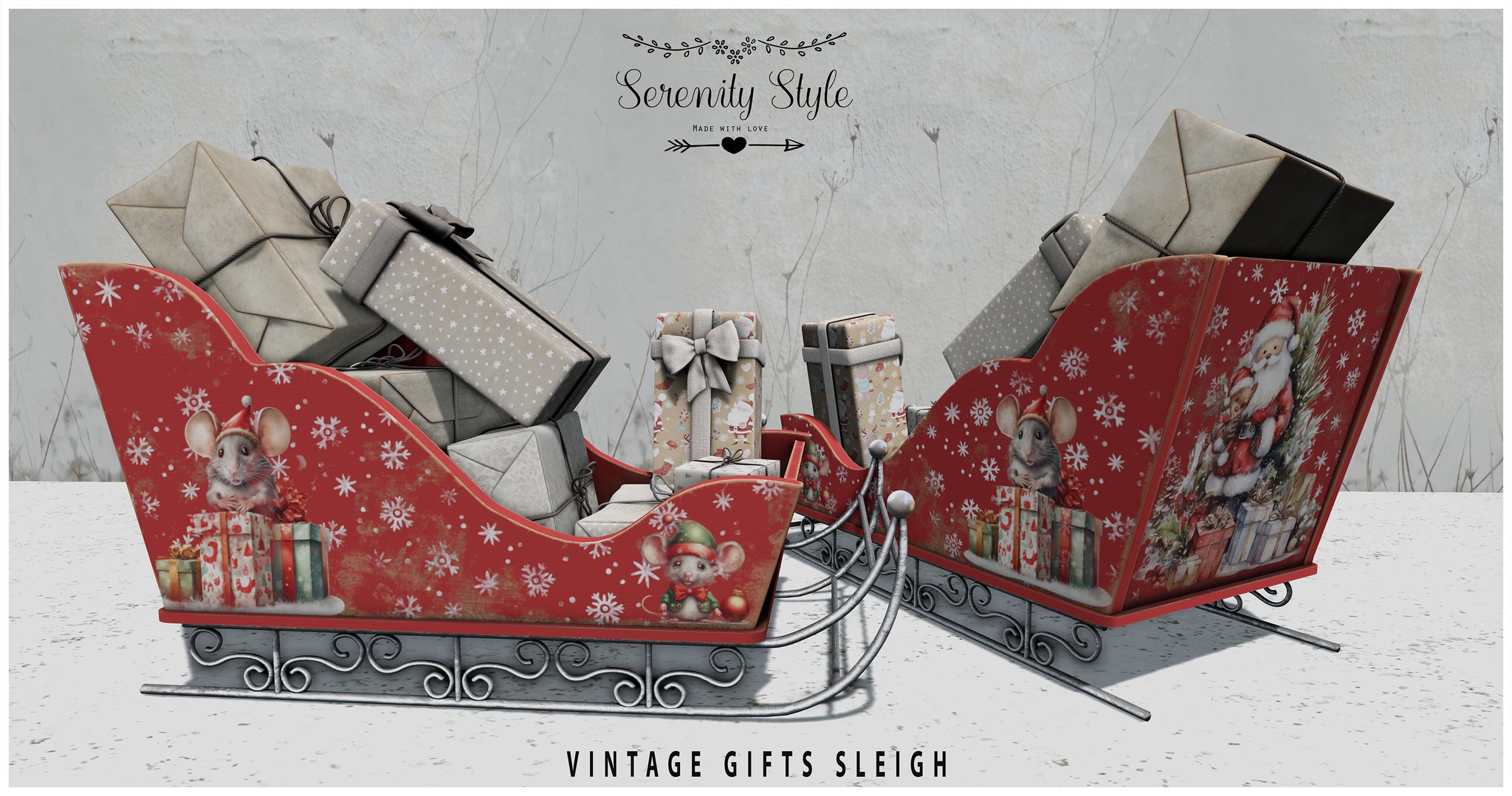 Serenity Style – Vintage Gifts Sleigh