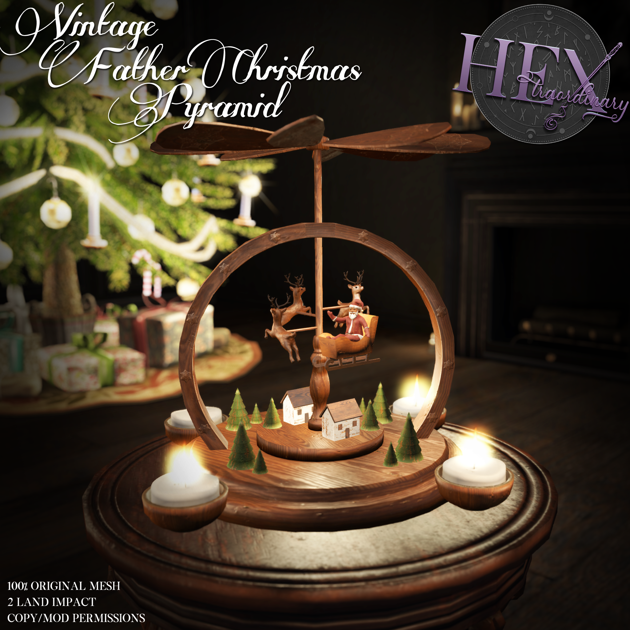 HEXtraordinary – Vintage Father Christmas Pyramid