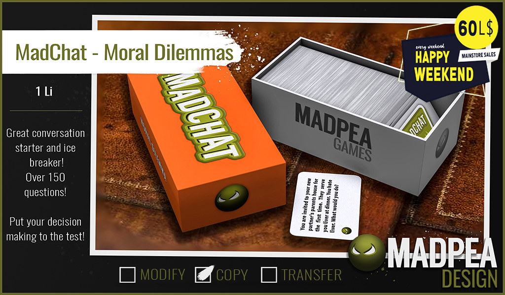 MadPea – MadChat Moral Dilemmas
