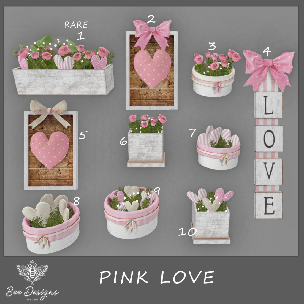 Bee Designs – Belle Jour Set and Pink Love