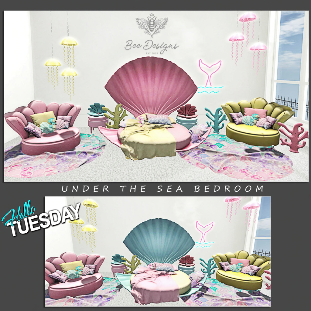 Bee Designs – Cute Loving Robots & Under The Sea Bedroom