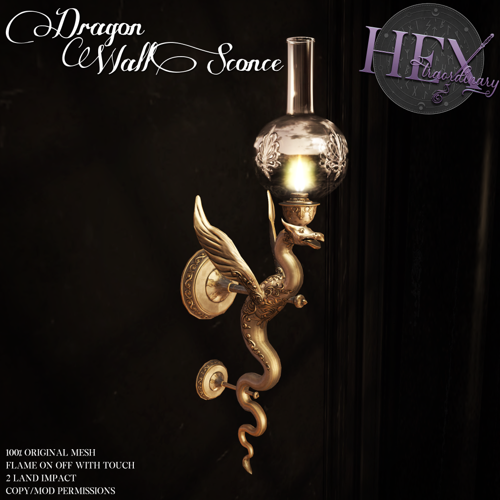 HEXtraordinary – Dragon Wall Sconce