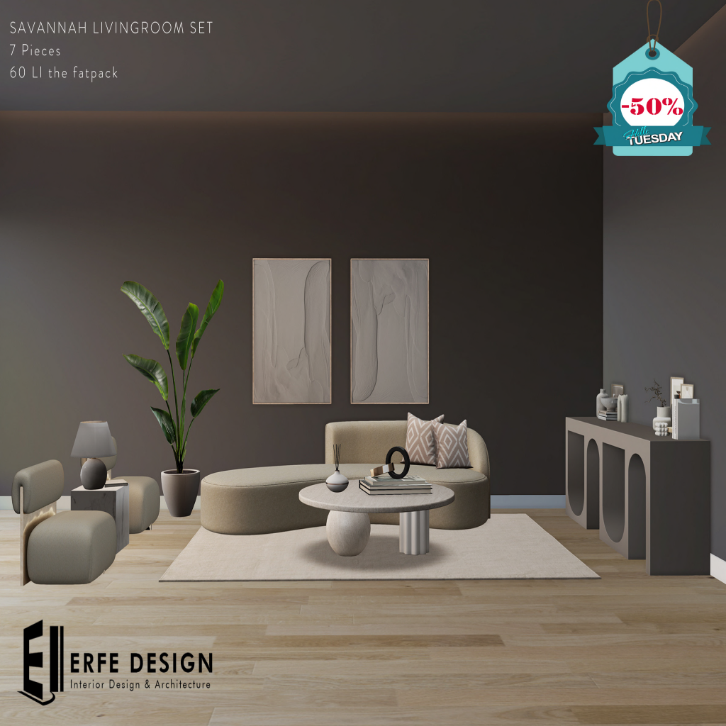 Erfe Design – Craft Dresser, Otto Vase & Savannah Livingroom Set