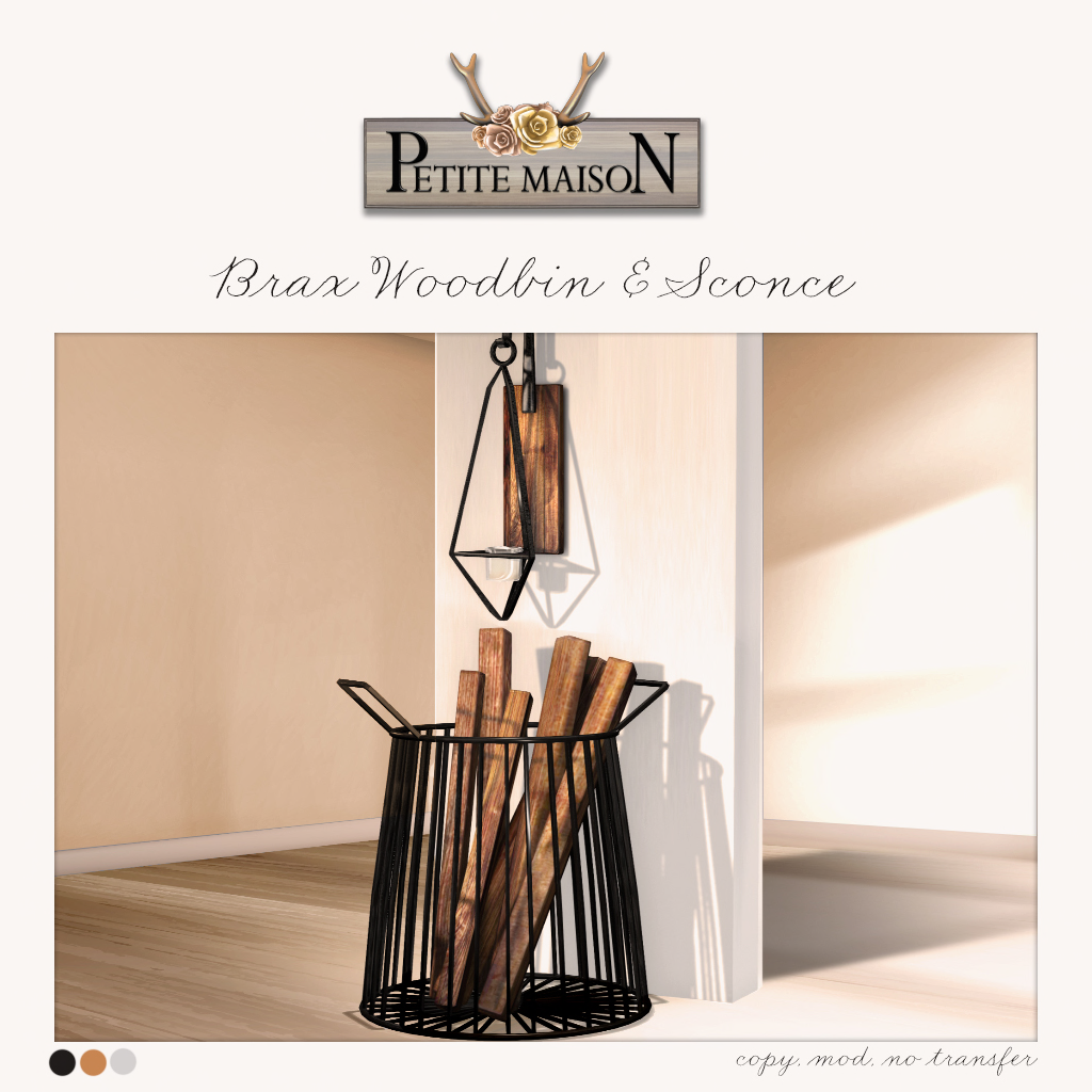 Indyra & Petite Maison – Brax Woodbin & Sconce