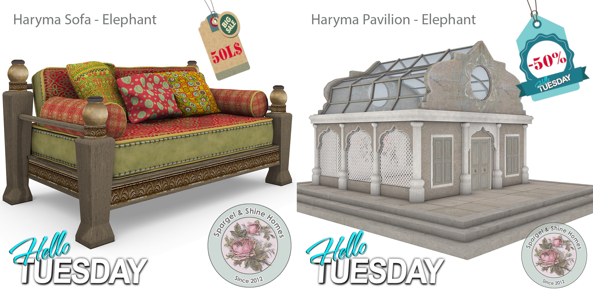 Spargel & Shine – Haryma Pavilion & Haryma Sofa