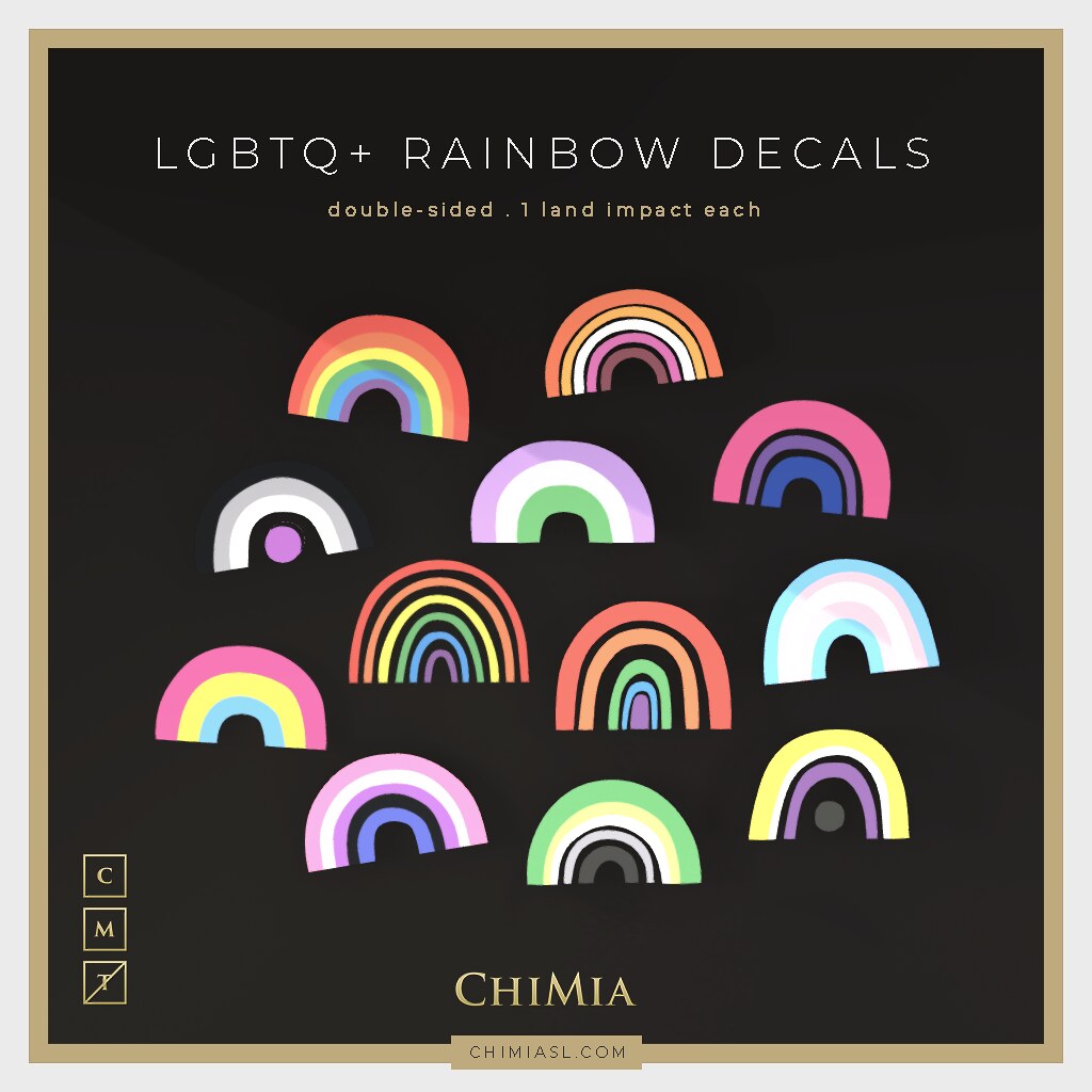 ChiMia – LGBTQ+ Rainbow Decals