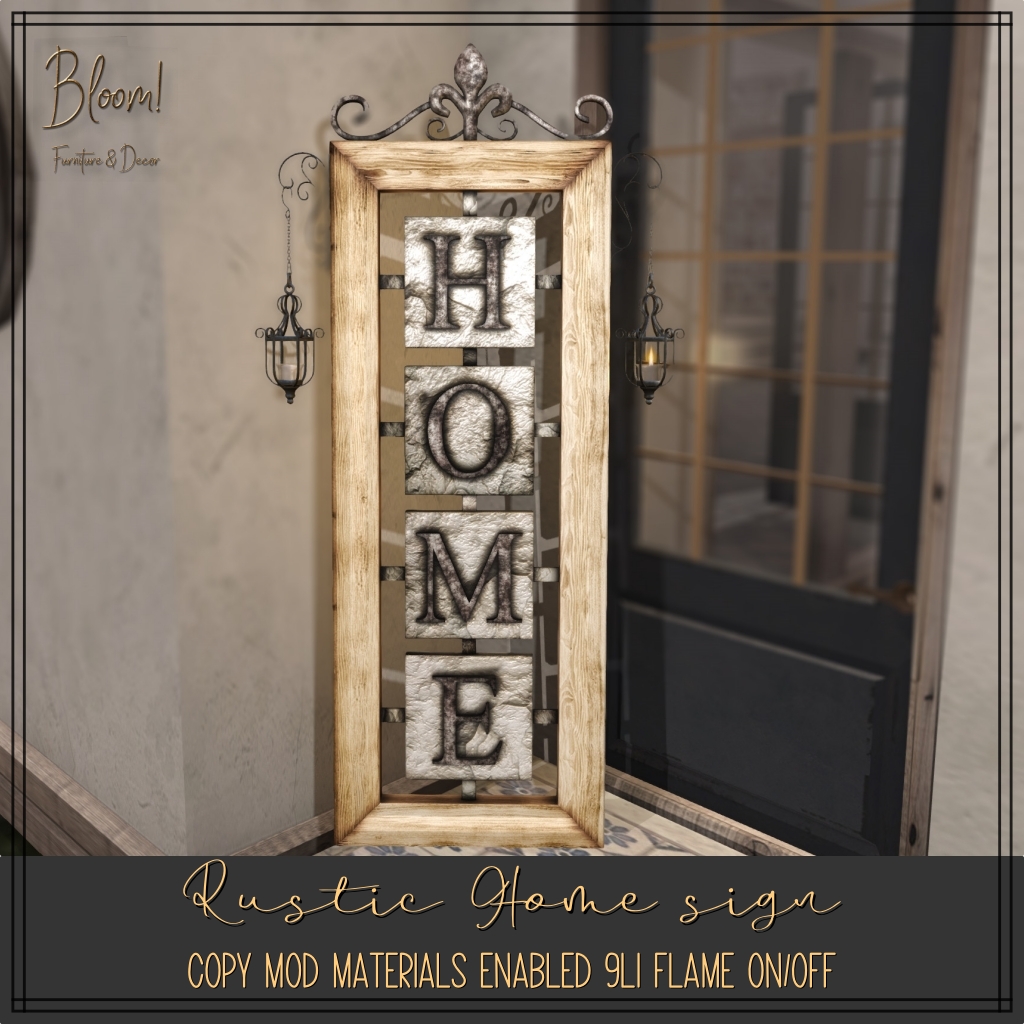 Bloom! – Rustic Home Sign