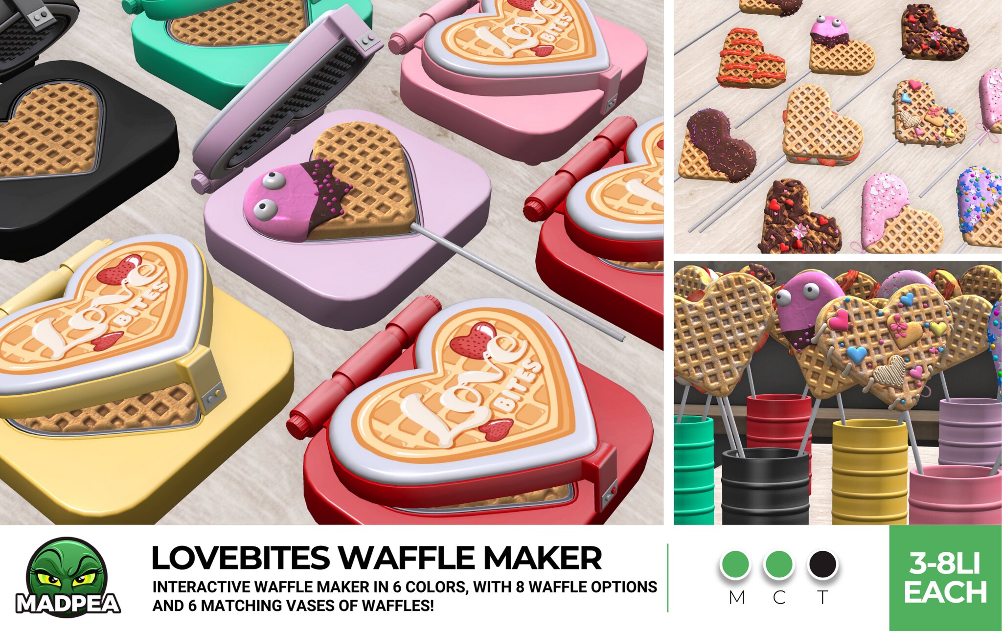 MadPea – Lovebites Waffle Maker