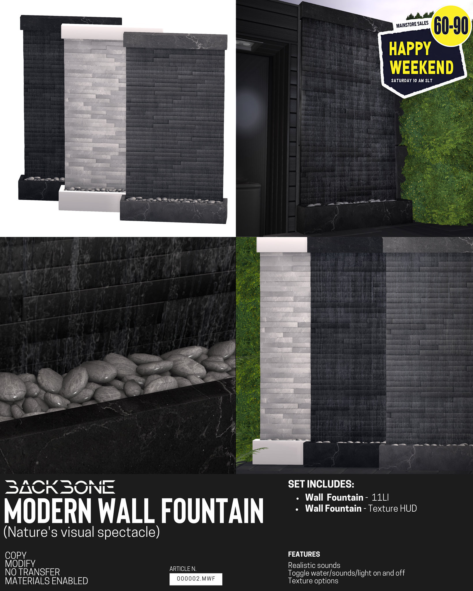 BackBone – Modern Wall Fountain