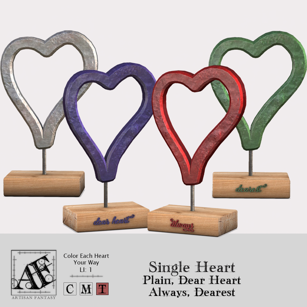 Artisan Fantasy – Single Heart & Double Hearts