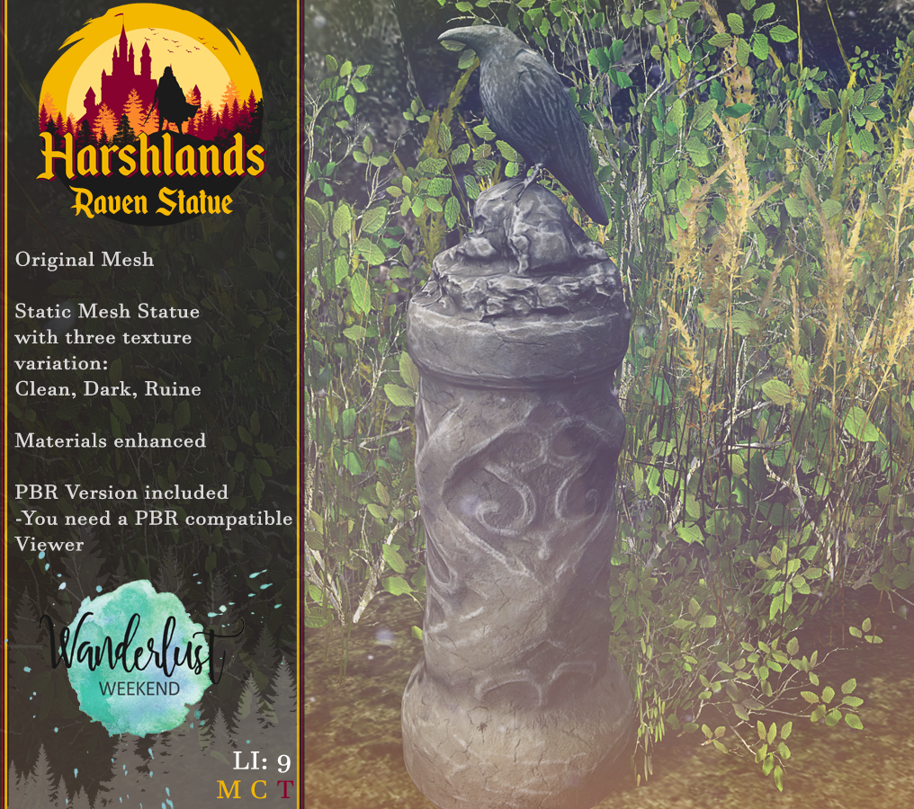 Harshlands – Raven Statue