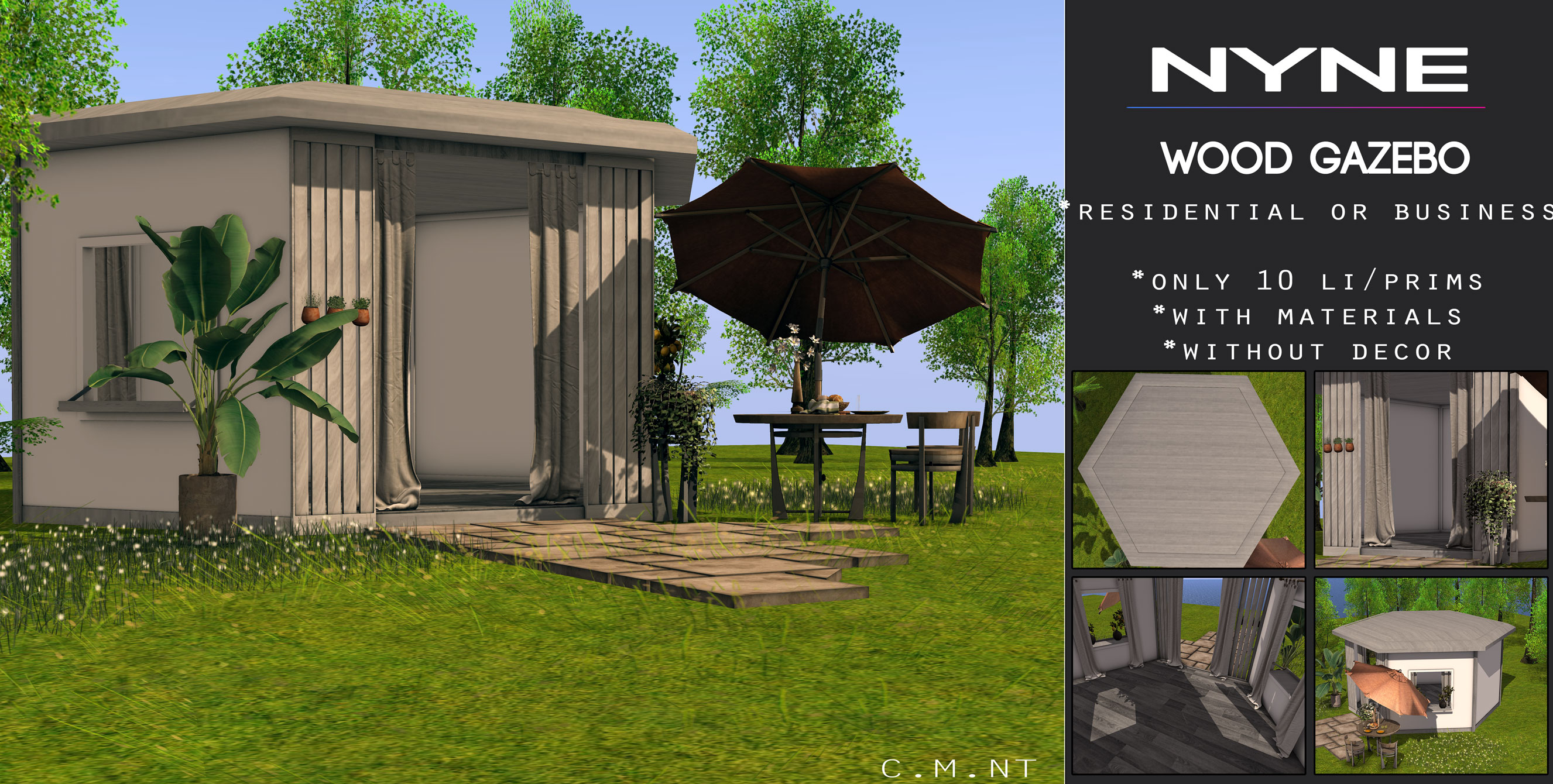 Nyne – Wood Gazebo