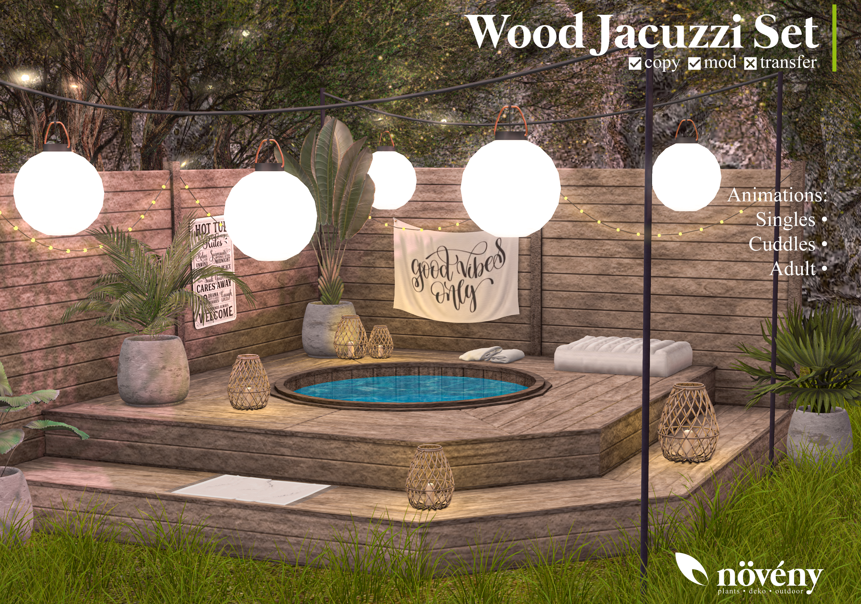 Noveny – Wood Jacuzzi Set