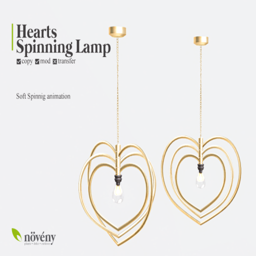 Noveny – Hearts Spinning Lamp