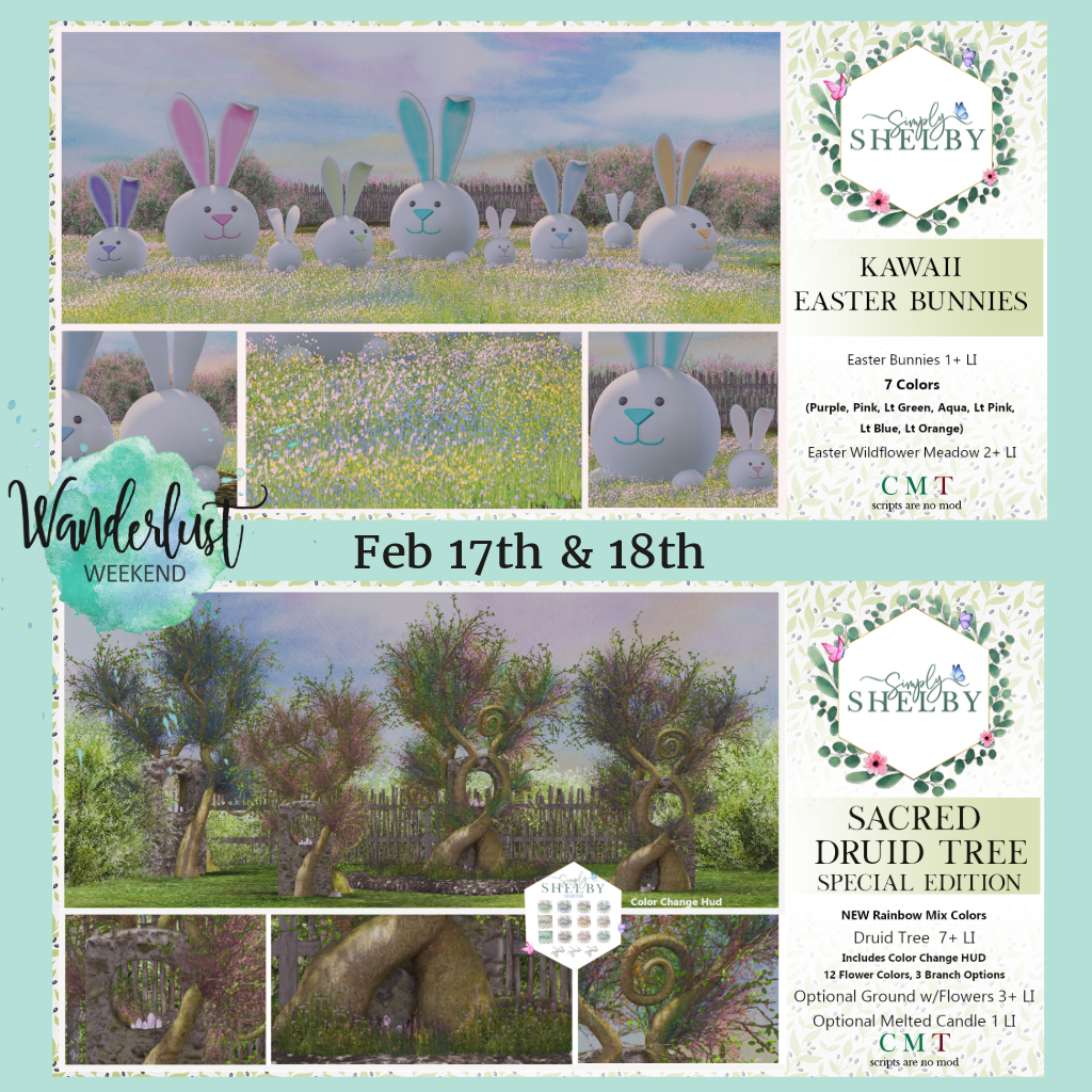 Simply Shelby – Kawaii Easter Bunnies & Sacred Druid Tree