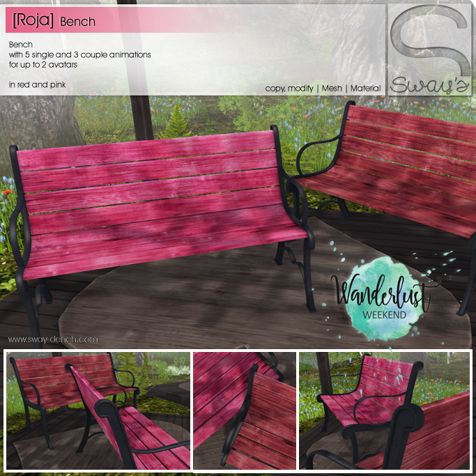 Sways – Roja Bench & Love Trellis Pergola