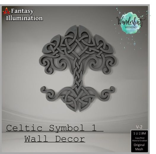 Fantasy Illumination – Celtic Symbol 1 Wall Decor
