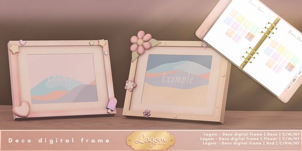 Lagom – Deco Digital Frame & Old Stone Planter