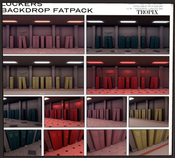 Tropix – Lockers Backdrops