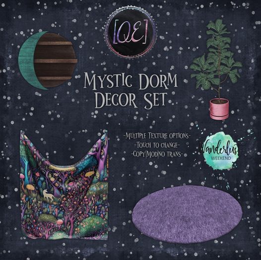 QE Designs – Mystic Dorm Decor Set