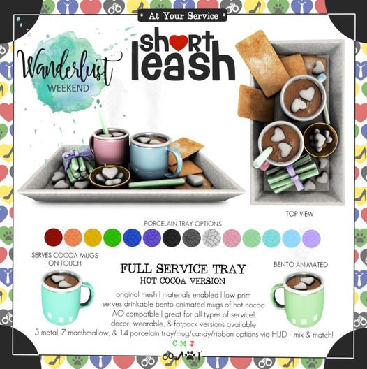 Short Leash – Full Service Tray: Hot Cocoa Version