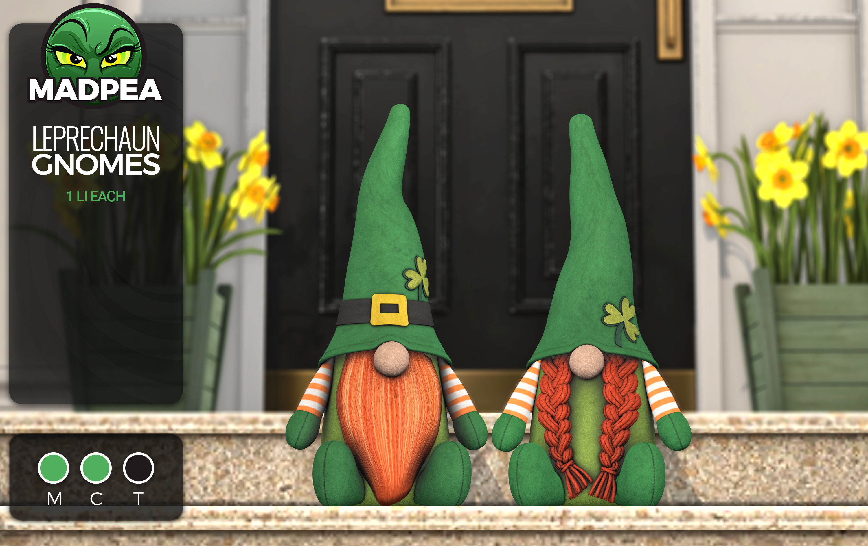 MadPea – Leprechaun Gnomes – Happy Saint Patrick’s Day Gift!