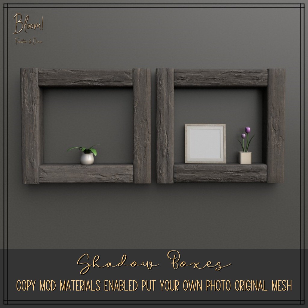 Bloom! originals – Shadow Boxes