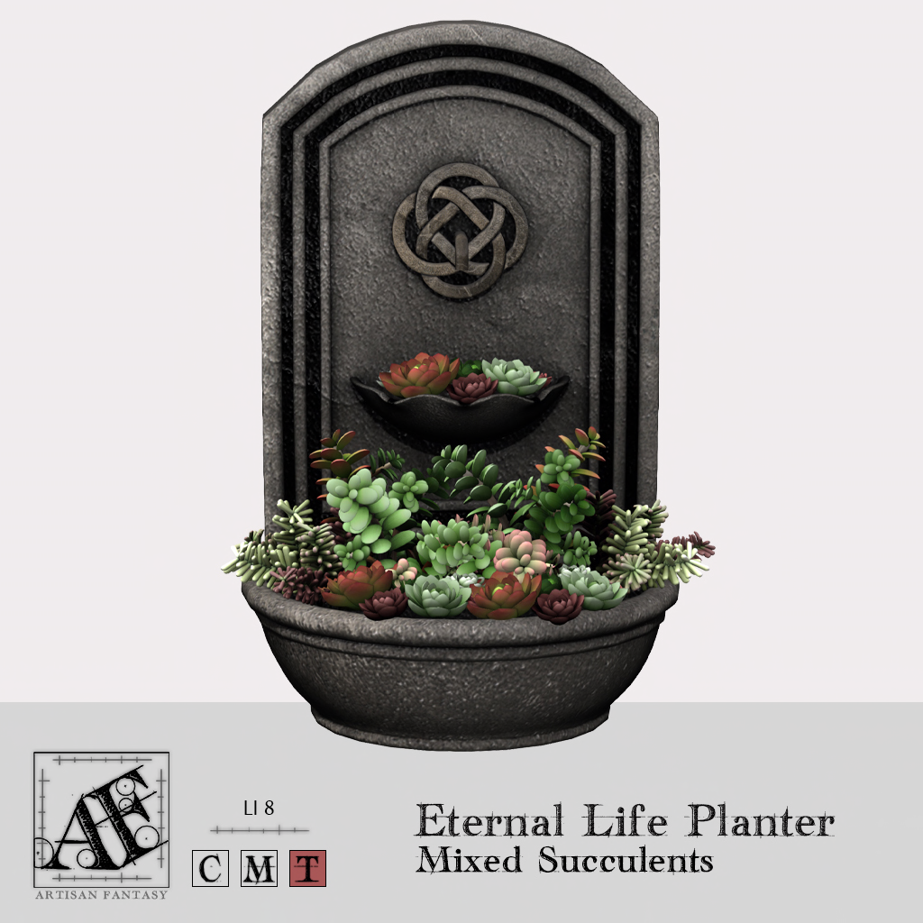 Artisan Fantasy – Eternal Life Planter Mixed Succulents