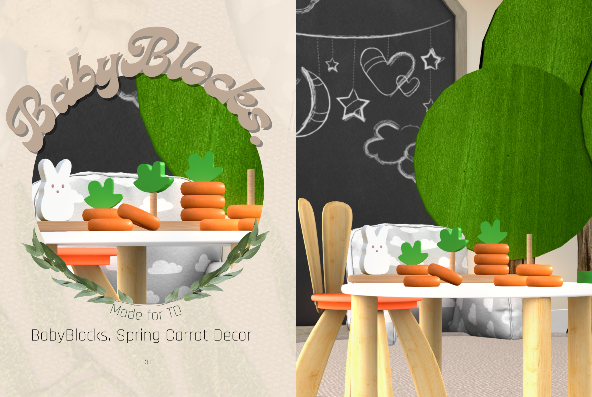 BabyBlocks. – Spring Carrot Decor