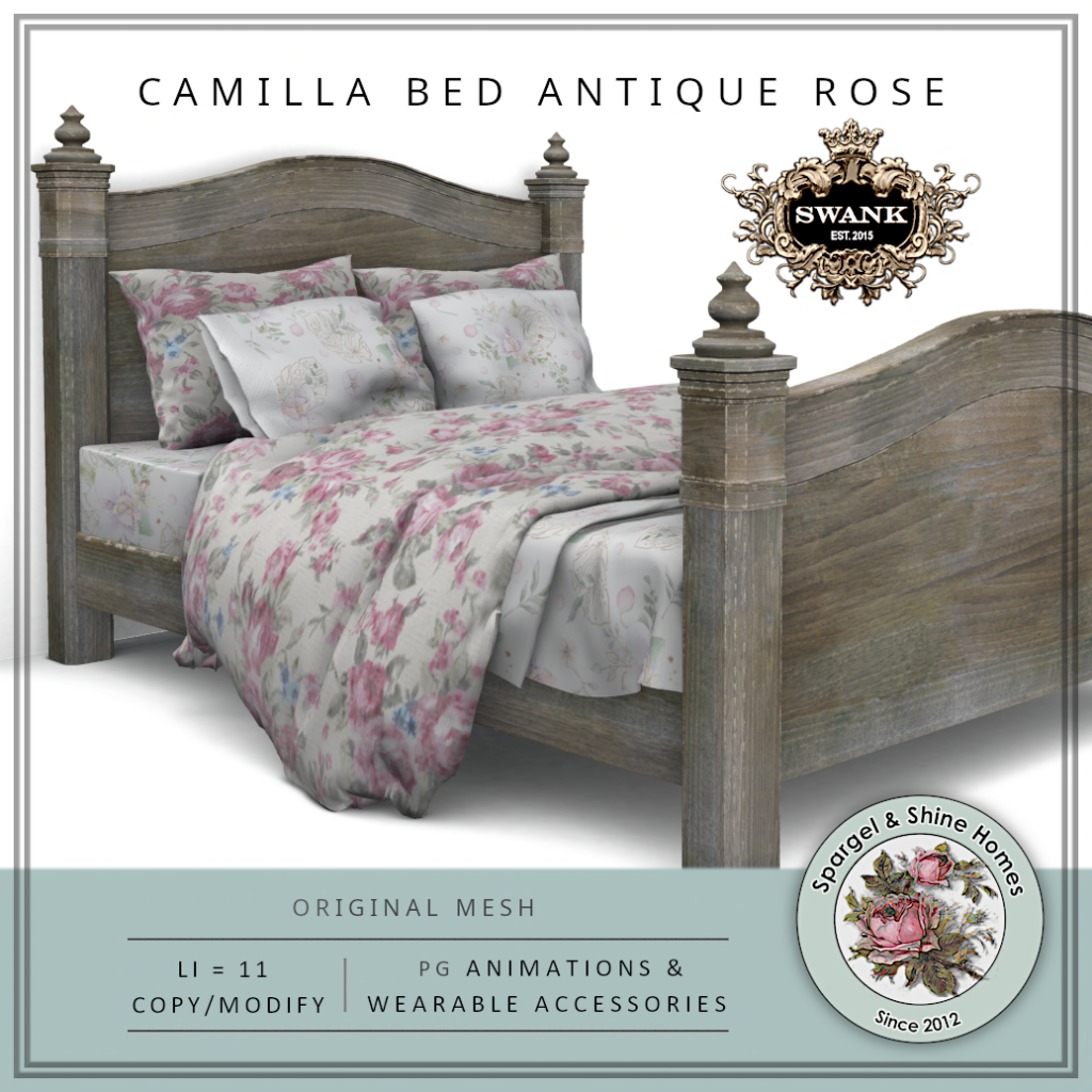 Spargle & Shine Homes – Camilla Bed