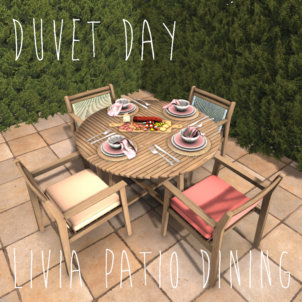Duvet Day – Livia Patio Dining Set
