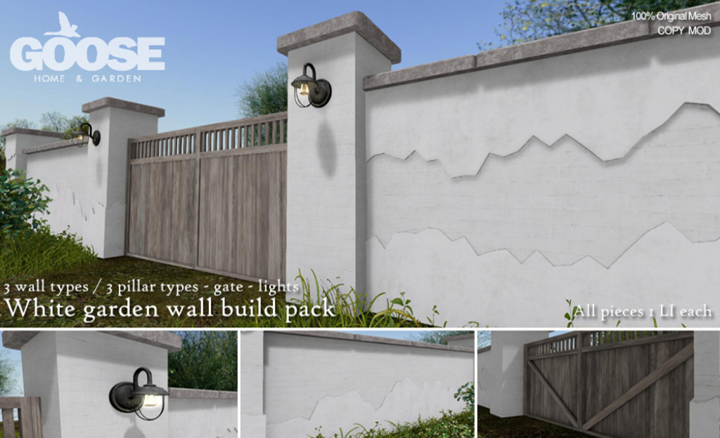 Goose – White Garden Wall Build Pack